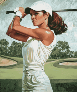 Lady Golf Sport Diamond Painting