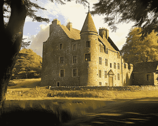 Lallybroch Castle Building Diamond Painting