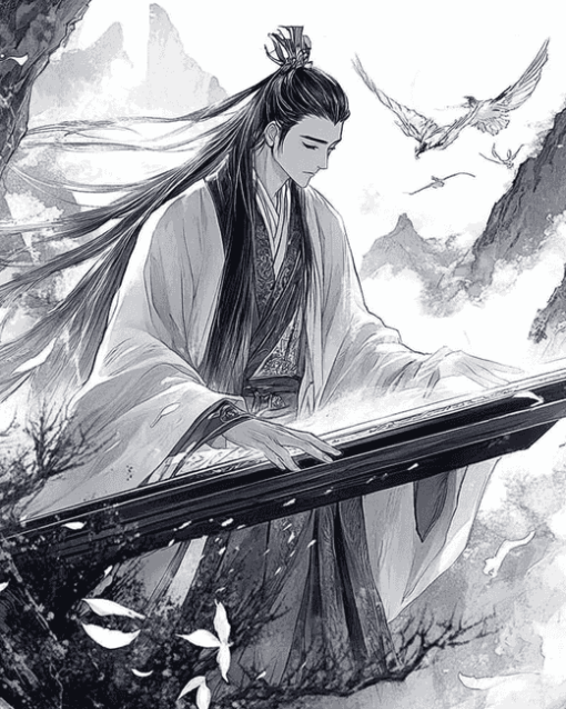 Lan Wangji Anime Diamond Painting