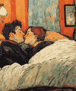 Le Lit Toulouse Lautrec Vintage Diamond Painting