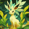 Leafeon Pokemon Art Diamond Painting