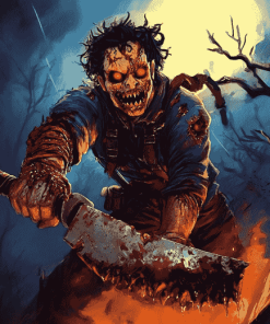 Leatherface Horror Movie Diamond Painting