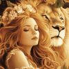 Leo Girl Zodiac Art Diamond Painting