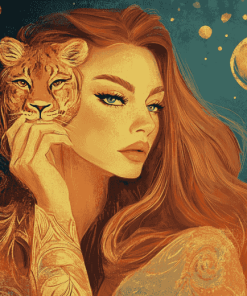 Leo Zodiac Woman Diamond Painting