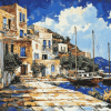 Lesbos Historic Buildings Diamond Painting