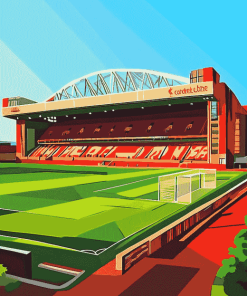 Liverpool Anfield Stadium Landscape Diamond Painting