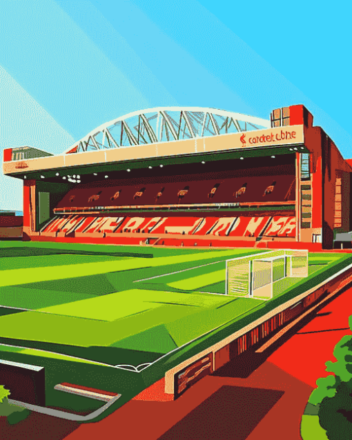 Liverpool Anfield Stadium Landscape Diamond Painting