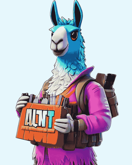 Llama Animation Fan Art Diamond Painting