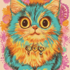 Louis Wain Kitty Animation Diamond Painting