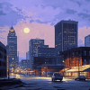 Louisville City Skyline Diamond Painting