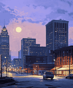 Louisville City Skyline Diamond Painting