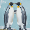 Love-Inspired Penguin Diamond Painting