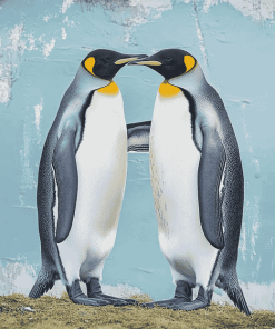 Love-Inspired Penguin Diamond Painting