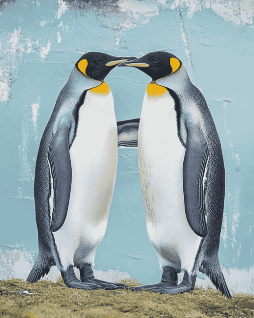 Love-Inspired Penguin Diamond Painting