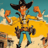 Lucky Luke Cartoon Diamond Painting