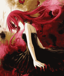 Lucy Elfen Lied Anime Diamond Painting