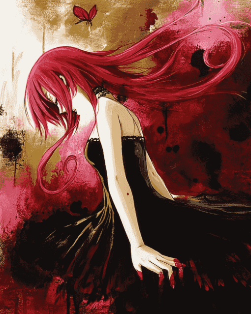 Lucy Elfen Lied Anime Diamond Painting