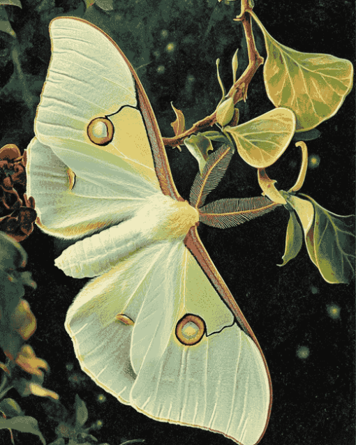 Luna Moth Butterfly Diamond Painting