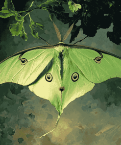 Luna Moth Insect Diamond Painting