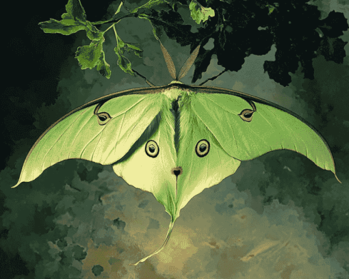 Luna Moth Insect Diamond Painting