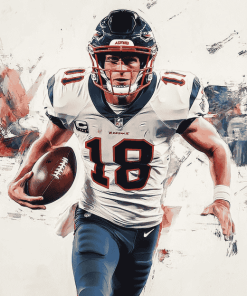 Mac Jones American Football Diamond Painting