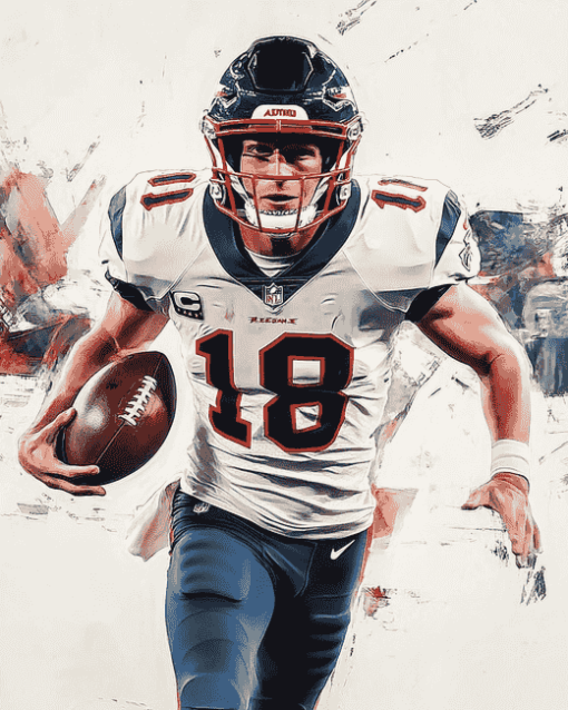 Mac Jones American Football Diamond Painting