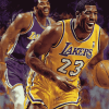 Magic Johnson Basketball Legend Diamond Painting