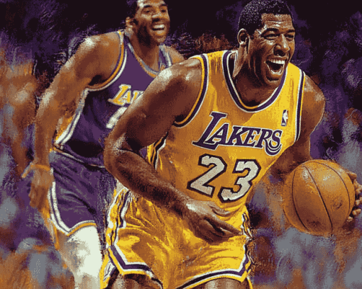 Magic Johnson Basketball Legend Diamond Painting