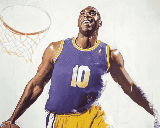 Magic Johnson Basketball Legend Diamond Painting