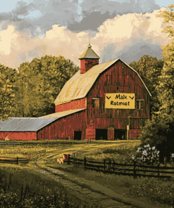 Mail Pouch Barn Scenic Diamond Painting