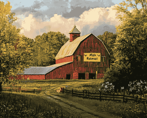 Mail Pouch Barn Scenic Diamond Painting