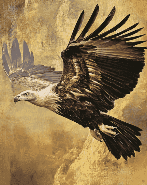 Majestic Flying Vulture Diamond Painting