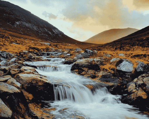 Majestic Mourne Waterfalls Diamond Painting