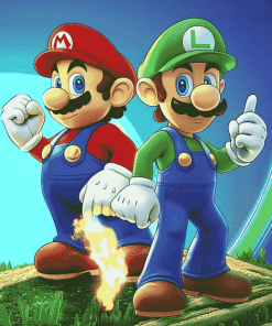 Mario and Luigi Gaming Diamond Painting