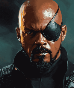 Marvel Superhero Nick Fury Diamond Painting