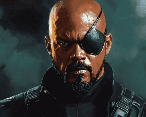 Marvel Superhero Nick Fury Diamond Painting