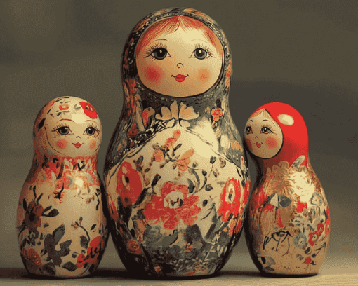 Matryoshka Nesting Dolls Animation Diamond Painting