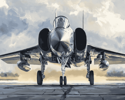 McDonnell Douglas F4 Jet Diamond Painting