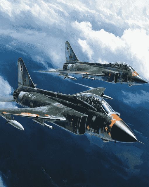 Mcdonnell Douglas F4 Jet Diamond Painting