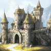 Medieval Fantasy Castle Diamond Painting