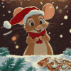 Merry Christmas Mouse Diamond Painting