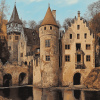 Mespelbrunn Castle Germany Diamond Painting