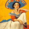 Mexican Women Beauty Diamond Painting