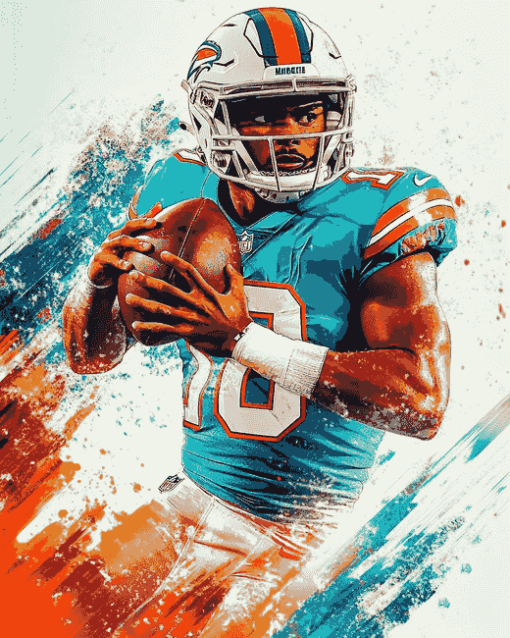 Miami Dolphins Football Diamond Painting