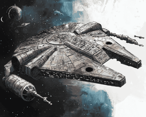 Millennium Falcon Star Wars Diamond Painting