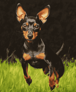 Miniature Pinscher Puppy Diamond Painting