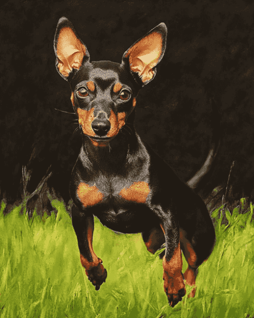 Miniature Pinscher Puppy Diamond Painting