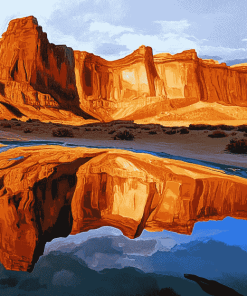 Moab Mountain Landscape Diamond Painting