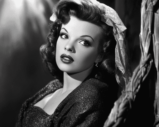 Monochrome Judy Garland Diamond Painting