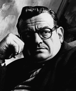 Monochrome Mario Puzo Diamond Painting